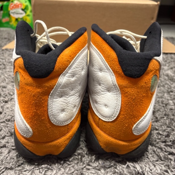 Air Jordan 13 Retro Shoes Mens Size 13 White Orange Black Starfish 414571-108 - Picture 5 of 7
